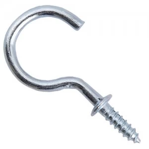 Image of Select Hardware Cup Hooks Bright Zinc Plated Shouldered 25mm 20 Pack
