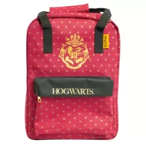 Image of Harry Potter Boys Hogwarts Crest Backpack (One Size) (Burgundy/Gold)