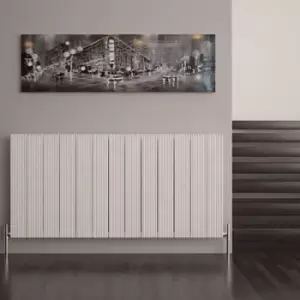 Image of Carisa Monza Horizontal Designer Radiator, White (W)1230mm (H)600mm