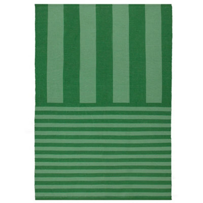 Image of Furn. Deck Stripe Printed Indoor/Outdoor Rug Green 120 X 170Cm, Green 5.03E+12