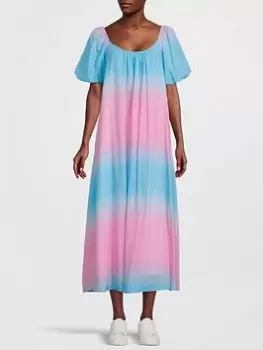 Image of Olivia Rubin Olympia Stripe Sun Dress - Blue/Pink Ombre