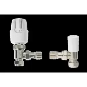 Image of Drayton Rt414 Angled TRV & Lockshield 15mm 1010260 - 301304