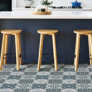 Image of Floorpops Myriad Self Adhesive Floor Tiles Blue