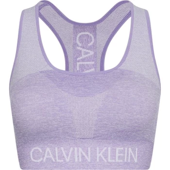 Image of Calvin Klein Performance Seamless Sports Bra - Purple Heather