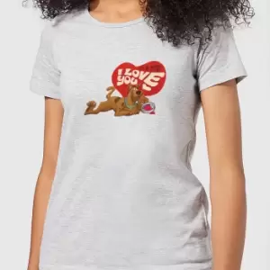 Image of Scooby Doo It's No Mystery I Love You Womens T-Shirt - Grey - XS - Grey