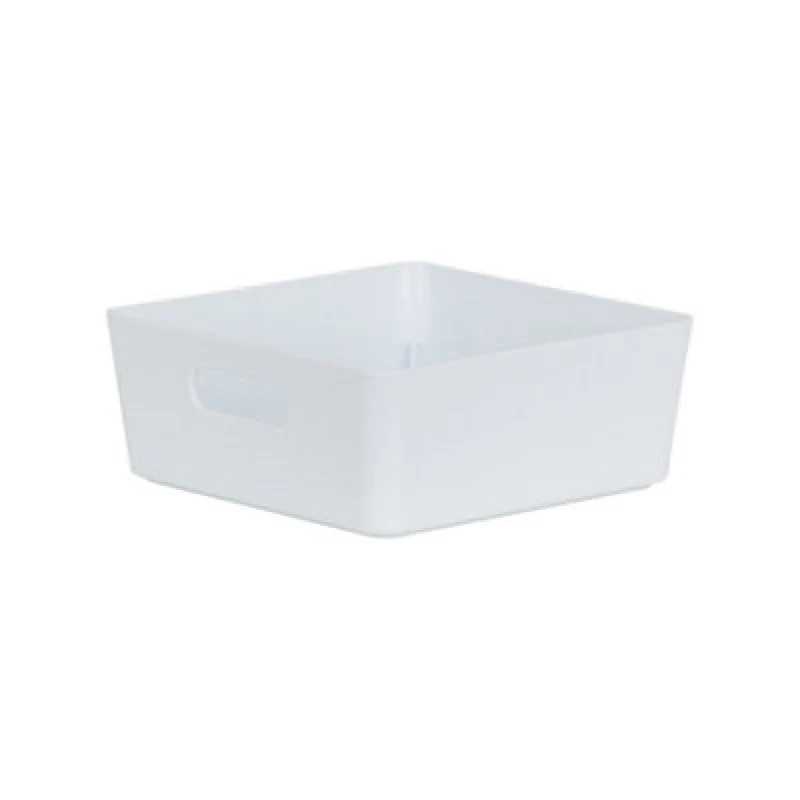 Image of Wham Studio 13.01 High Polished Finish White Plastic Nestable Storage Basket (H)0.6Cm (W)1.5Cm