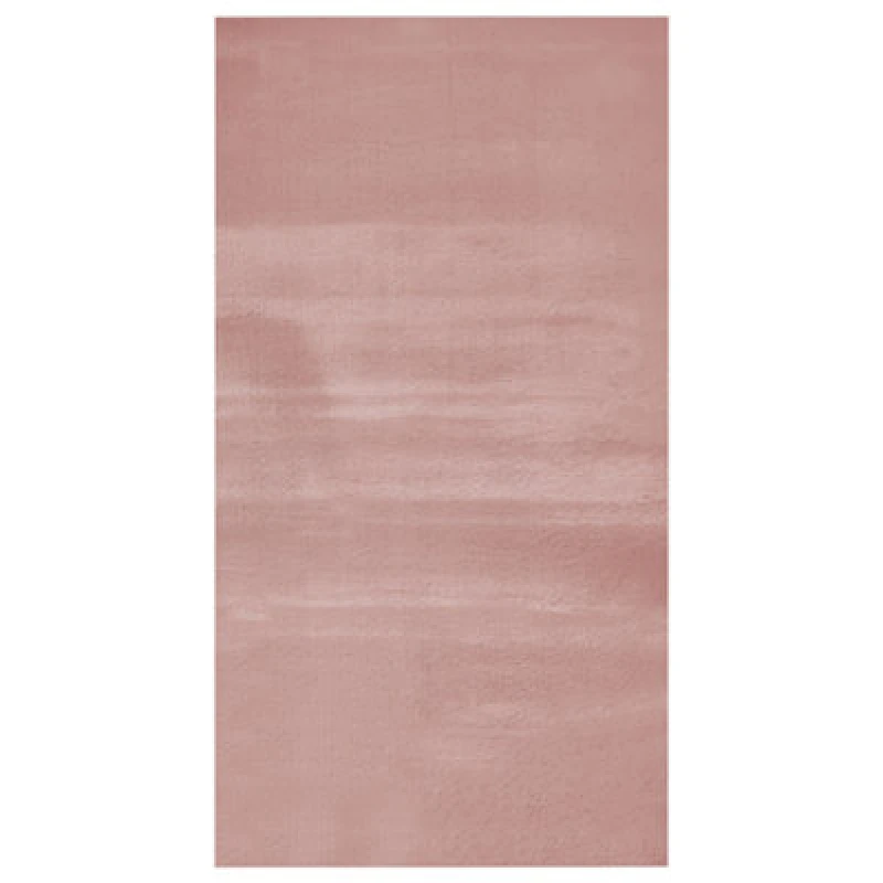 Image of Beliani Faux Fur Rug Mirpur Pink 80 X 150 Cm