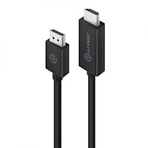 Image of Alogic DisplayPort to HDMI Cable Male to Male Elements Series 2m Black