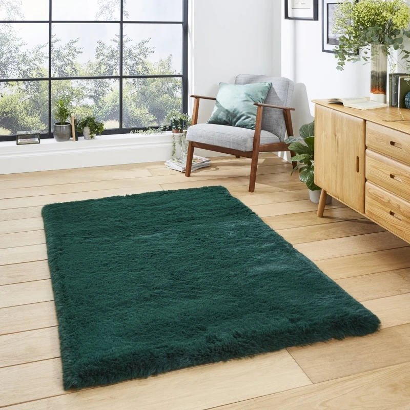 Image of Think Rugs Super Teddy Cream Rug-Rectangle 080 x 150 cm/Polypropylene-Berber 9433 SUPTEDJWLRN1523