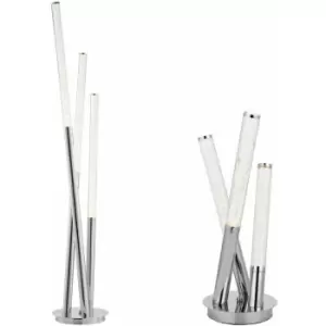 Image of Loops - Standing Floor & Table Lamp Set Chrome & Acrylic Multi Arm Icicle Spike Light
