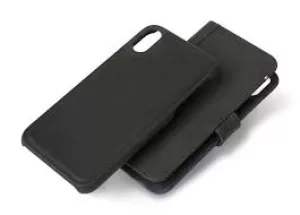 Image of Decoded Leather Wallet Case iPh XR Black