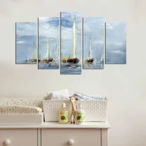 Image of 5M-5 Multicolor Decorative MDF Painting (5 Pieces)