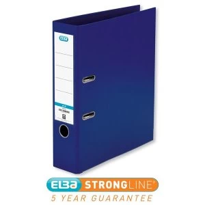 Image of Elba A4 Lever Arch File PVC 70mm Spine Blue Pack of 10
