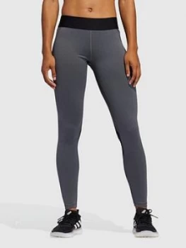 Image of Adidas Tech-Fit Long Tights - Dark Grey Heather