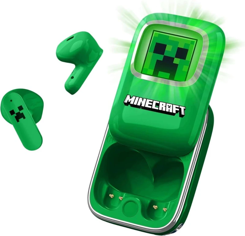 Image of OTL Technologies Minecraft True Wireless In-Ear Headphones Green unisex One Size