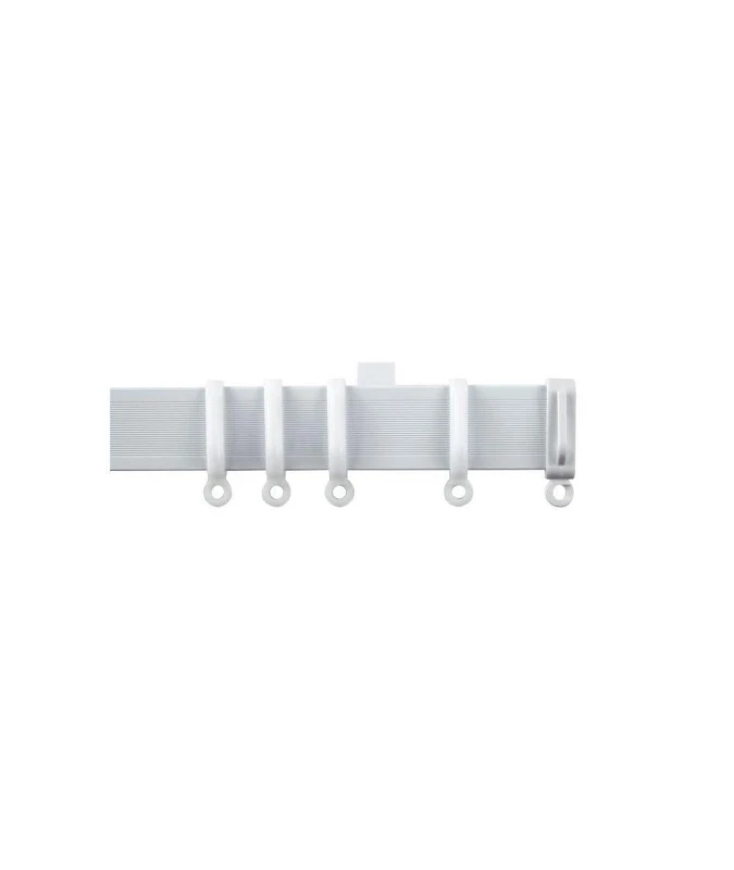 Image of New Edge Blinds White Aluminium Curtain Track 95cm Size: 110cm White Unisex 110 cm