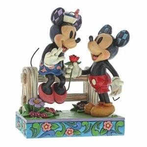 Image of Blossoming Romance (Mickey Mouse & Minnie Mouse) Disney Traditions Figurine