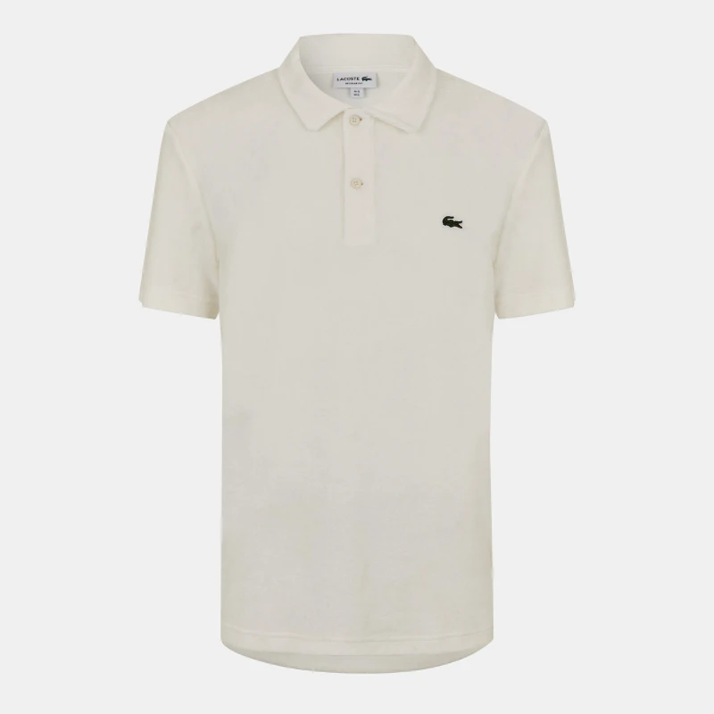 Image of Lacoste Mens Slim Fit Short Sleeve Polo Shirt Flour male XS