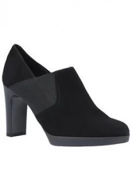 Image of Geox Annya Suede Shoe Boot - Black