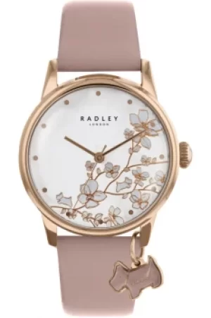 Image of Radley lds Linear Flower RGP 34mm case with cobweb