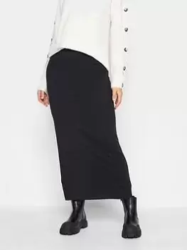 Image of Long Tall Sally Long Tall Sally Blk Maxi Scuba Tube Skirt, Black, Size 14, Women