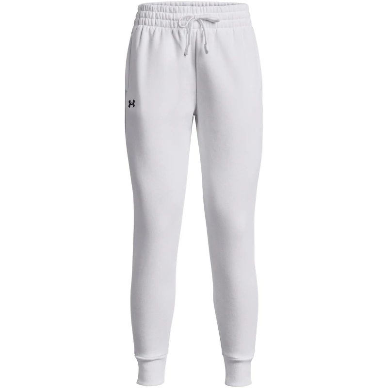 Image of Under Armour UA Rival Fleece Joggers Womens White female 8 (XS)