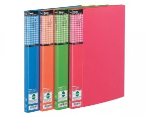 Image of Pentel Recycology Fresh A4 Display Book 20 Pockets Asst PK4