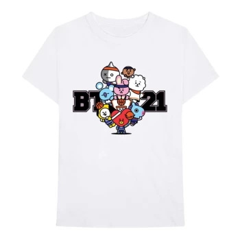 Image of BT21 - Dream Team Unisex Medium T-Shirt - White