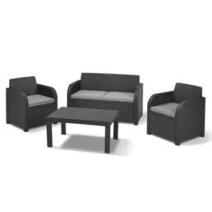 Image of Norfolk Leisure Oklahoma Outdoor Sofa Set - Grey