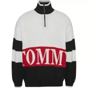 Image of Tommy Jeans Tjm Ovsz Block Zip Sweater - Multi