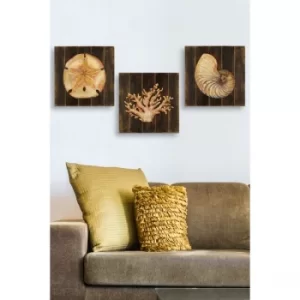 Image of MDF0100 Multicolor Decorative MDF Painting (3 Pieces)