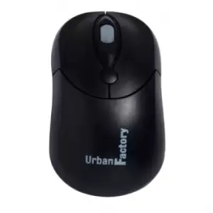 Image of Urban Factory Big Crazy Mouse Black USB 2.0 800dpi 80cm cable