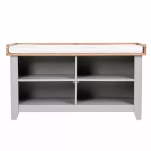 Image of Charles Bently Charnwood Hallway Bench With Open Shoe Tidy