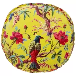 Image of Riva Paoletti Paradise Round Cushion Cover (50 x 50 x 12cm) (Acacia)