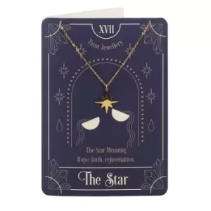 Image of The Star Tarot Necklace Card)