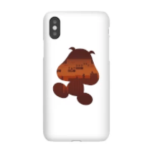 Image of Nintendo Super Mario Goomba Silhouette Phone Case - iPhone X - Snap Case - Gloss