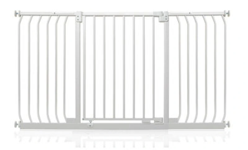 Image of Safetots Elite Pressure Safety Gate, 143Cm - 152Cm, Matt White, Pressure Fit Stair Gate