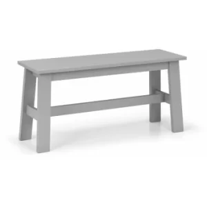 Image of Kittie Grey Laquer Compact Dining Room Bench