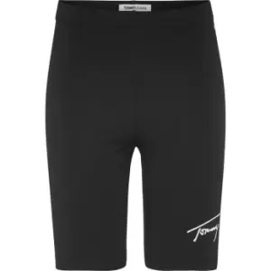 Image of Tommy Jeans Tommy Signature Cycle Short - Black