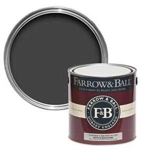 Image of Farrow & Ball Estate Tanners brown No. 255 Matt Emulsion Paint 2.5L