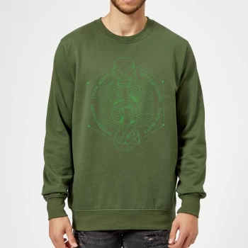 Image of Harry Potter Morsmordre Dark Mark Sweatshirt - Forest Green - XL