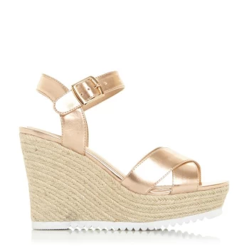 Image of Head Over Heels Dune Katyaa Espadrille Wedge Sandals - 638