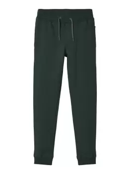 Image of NAME IT Solid Coloured Sweat Pants Men Green