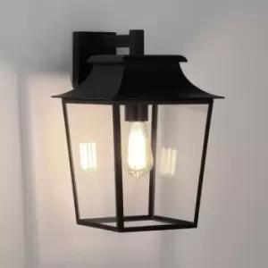 Image of Richmond Outdoor Large Wall Lantern Textured Black, E27