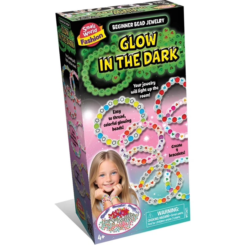 Image of Small World Toys Beginner Bead Jewelry Glow In The Dark Multi unisex One Size