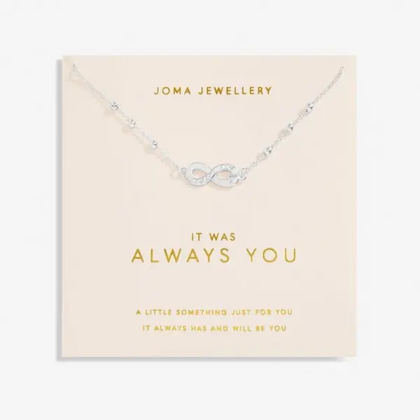 Image of It Was Always You Silver Plated 46cm + 5cm Necklace 6739