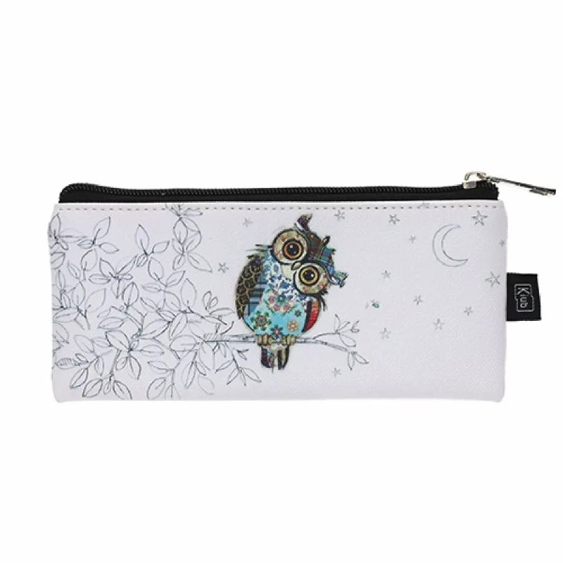 Image of Kiub Womens long owl case Kiub Kook Blanc Female 5x20x5 cm