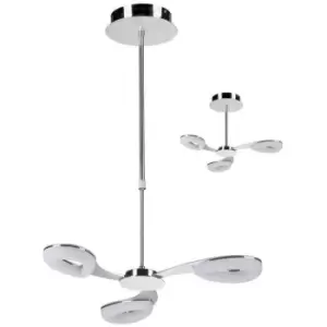 Image of Diyas - Juno pendant lamp Satin aluminum 3 bulbs 27cm