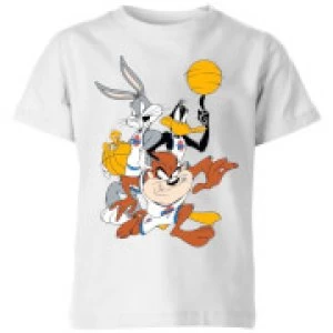 Image of Space Jam Group Shot Kids T-Shirt - White - 3-4 Years