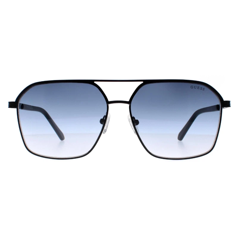 Image of Guess Aviator Black Blue Gradient Mirrored GF5081 Black